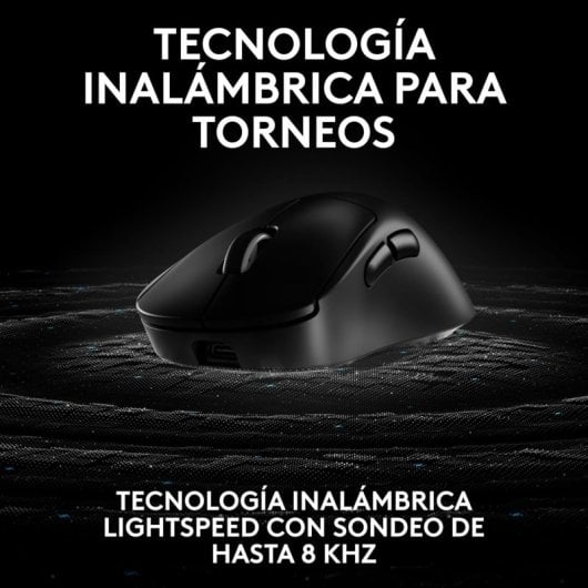 Logitech PRO X SUPERLIGHT 2 DEX Ratón Gaming Inalámbrico para Diestros 44000 DPI Negro