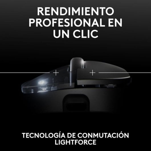 Logitech PRO X SUPERLIGHT 2 DEX Ratón Gaming Inalámbrico para Diestros 44000 DPI Negro