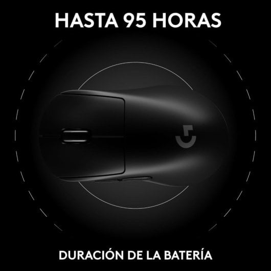 Logitech PRO X SUPERLIGHT 2 DEX Ratón Gaming Inalámbrico para Diestros 44000 DPI Negro