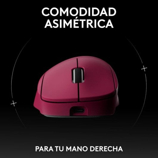 Souris de jeu sans fil Logitech PRO X SUPERLIGHT 2 DEX pour droitiers 44 000 DPI Magenta