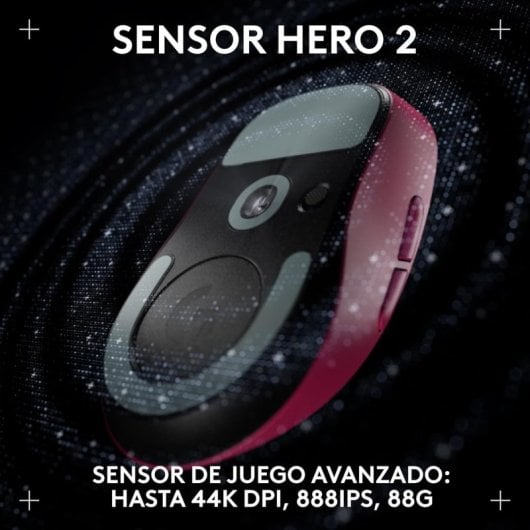 Souris de jeu sans fil Logitech PRO X SUPERLIGHT 2 DEX pour droitiers 44 000 DPI Magenta