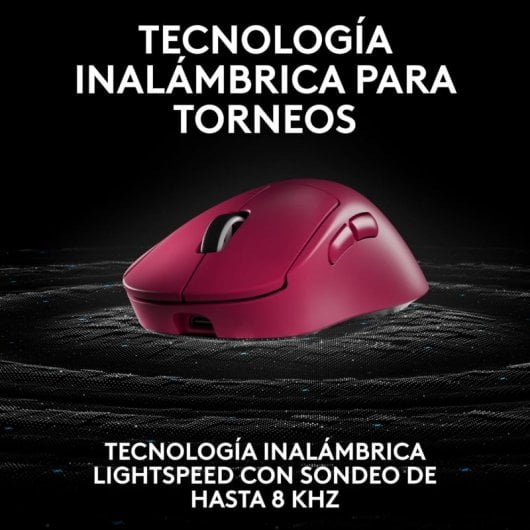 Souris de jeu sans fil Logitech PRO X SUPERLIGHT 2 DEX pour droitiers 44 000 DPI Magenta