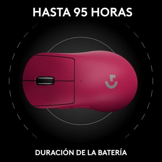 Souris de jeu sans fil Logitech PRO X SUPERLIGHT 2 DEX pour droitiers 44 000 DPI Magenta