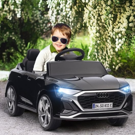 Aiyaplay Coche Eléctrico Para Niños De +3 Años Audi Q8 Etron Sportback Negro