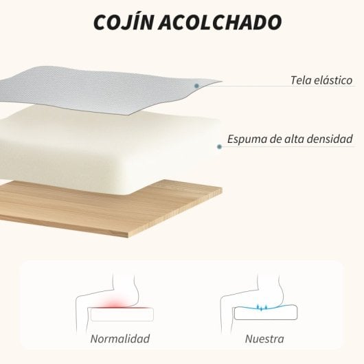 Homcom Silla De Oficina Con Reposabrazos De Madera Y Altura Ajustable Gris