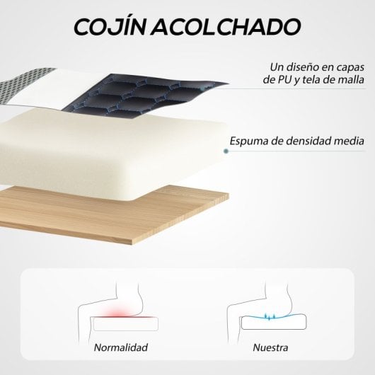 Homcom Silla Gamer Giratoria Tapizada En Pu Con Altura Ajustable Multicolor