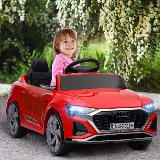 Aiyaplay Coche Eléctrico Para Niños De +3 Años Audi Q8 Etron Sportback Rojo