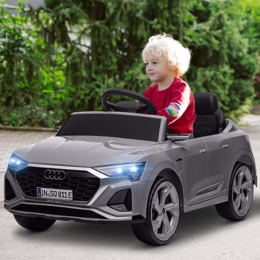 Aiyaplay Coche Eléctrico Para Niños De +3 Años Audi Q8 Etron Sportback Gris