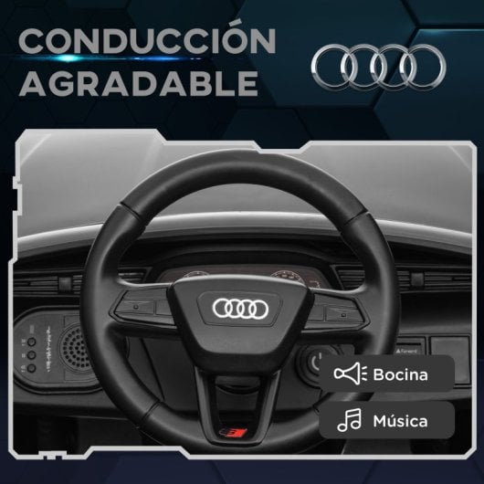 Aiyaplay Coche Eléctrico Para Niños De +3 Años Audi Q8 Etron Sportback Gris