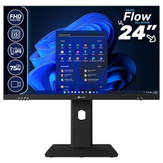 All in one Alurin Flow AIO i5-12400//16GB/1TB SSD/24" + Windows 11 Pro