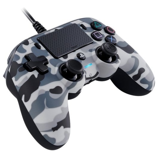 Nacon Compact Controller Mando con Cable Oficial PS4 Camuflaje Gris