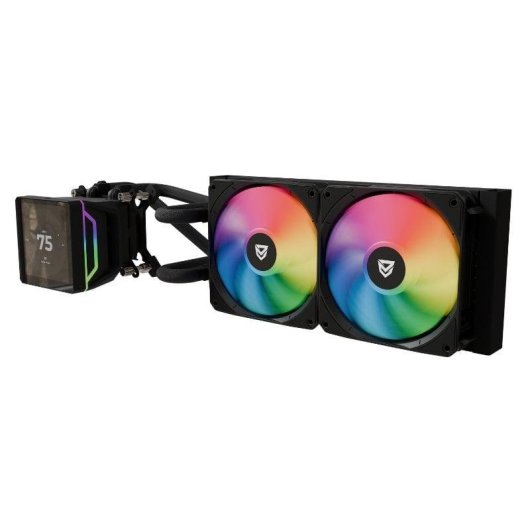 Refrigeração Líquida Nfortec Sedna 240 ARGB 2 Ventoinhas Ecrã LCD 4''