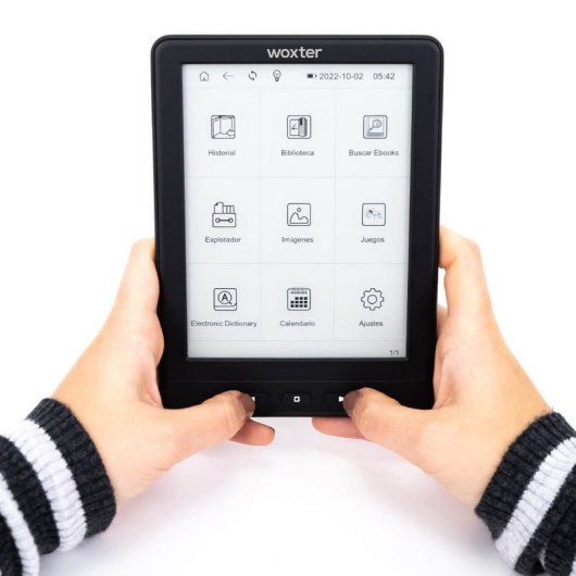 Woxter Scriba 195 Paperlight TP Libro Electrónico con Pantalla Táctil 6" HD E-Ink Pearl 4GB Negro