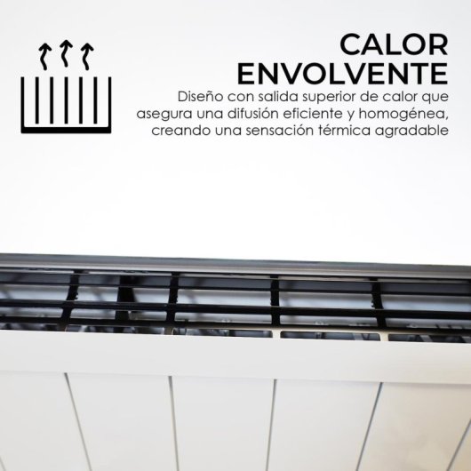 Radiatore Elettrico YOEVU 1500W 10 Elementi Comando Parete o Piede Alexa Google Home