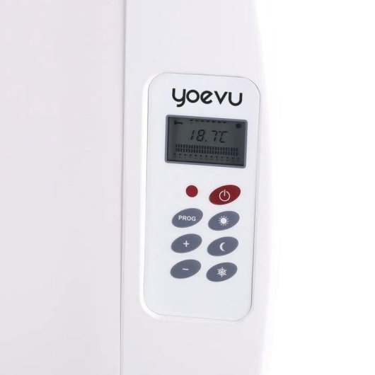 Yoevu Radiador Eléctrico Bajo Consumo 10 Elementos 1500W de Pared o Pie