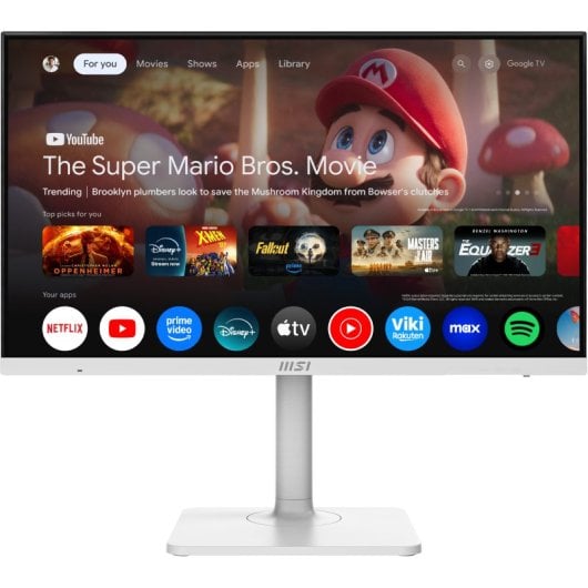 MSI Modern MD272UPSW Smart 27" LED IPS UltraHD 4K com Altifalantes, Altura Ajustável, Google TV e USB-C