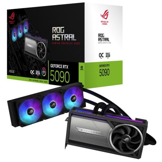 Carte graphique ASUS ROG Astral LC GeForce RTX 5090 OC 32 Go GDDR7 Reflex 2 RTX AI DLSS4