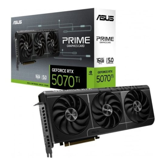 Carte graphique ASUS PRIME GeForce RTX 5070 Ti 16 Go GDDR7 Reflex 2 RTX AI DLSS4