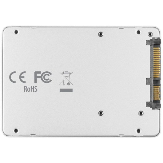 Axagon RSS-M2SD SATA 2.5" Custodia interna per SSD Ngff M.2, Alluminio Argento