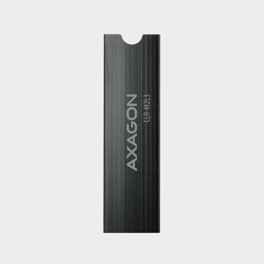 Dissipatore di calore passivo Axagon Clr-m2l3 - SSD M.2, SSD da 80 mm, alluminio, cuscinetti termici in silicone, altezza 3 mm