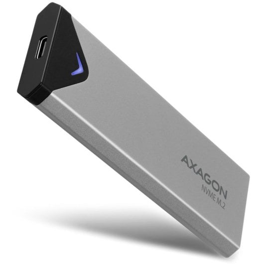 Axagon Eem2-ug2 Externe Box für M.2/nvme/ssd USB-c 3.2 Gen2 Silber