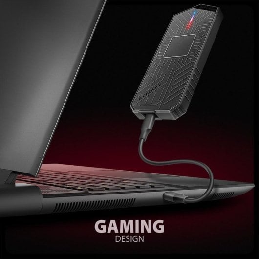 Axagon EEM2-GAM Caja SSD USB-C 3.2 Gen 2 10gbps - M.2 NVME/Sata SSD Game 30-80mm Alu Box
