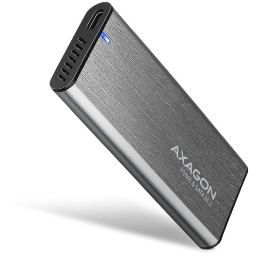 Boîtier SSD Axagon Eem2-gtr Usb-c 3.2 Gen2 - Boîtier SSD M.2 Nvme à nervures fines 42-80 mm
