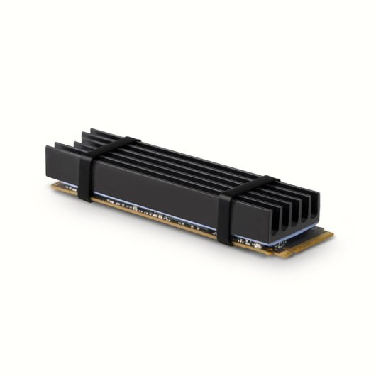 Dissipatore di calore passivo Axagon Clr-m2l10 - SSD M.2, SSD da 80 mm, alluminio, cuscinetti termici in silicone, altezza 10 mm