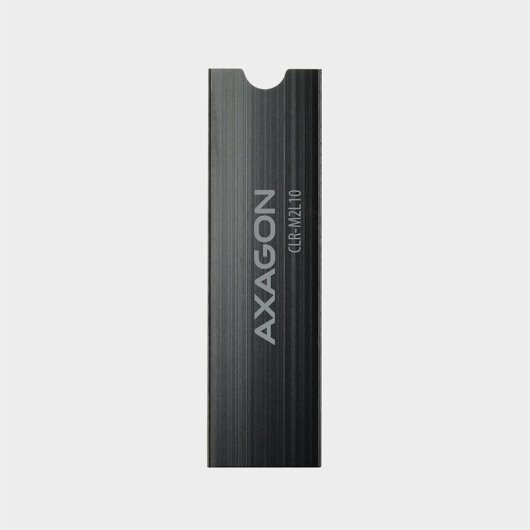Dissipatore di calore passivo Axagon Clr-m2l10 - SSD M.2, SSD da 80 mm, alluminio, cuscinetti termici in silicone, altezza 10 mm