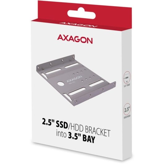 Axagon Rhd-125s 2,5-Zoll-HDD-Adapter für 3,5-Zoll-Grau