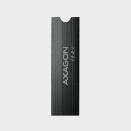 Axagon Clr-m2l6 Passiver Kühlkörper – M.2 SSD, 80 mm SSD, Alu, Silikon-Thermopads, Höhe 6 mm