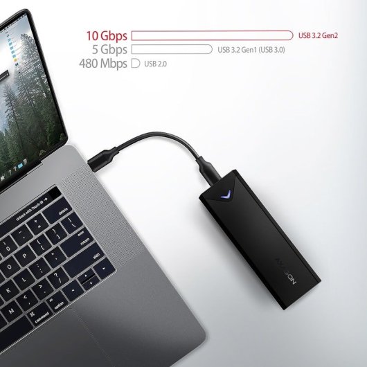 Caja Ssd Axagon Eem2-ub2 Usb-c 3.2 Gen2 - M.2 Nvme Ssd Arrow