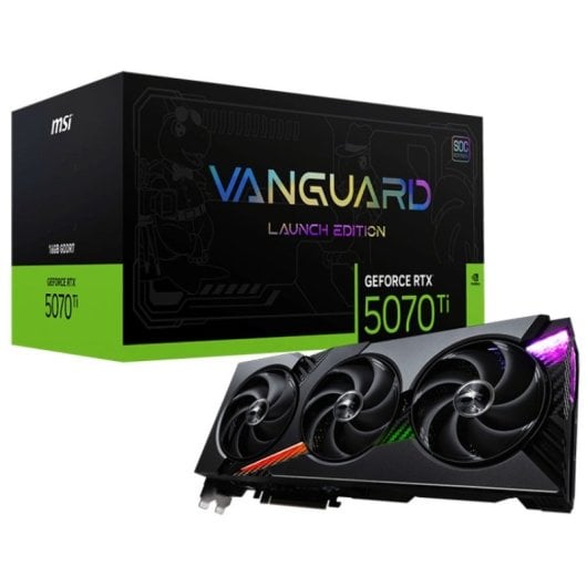 MSI GeForce RTX 5070 Ti VANGUARD SOC ÉDITION DE LANCEMENT 16 Go GDDR7 Reflex 2 RTX AI DLSS4