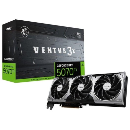 MSI GeForce RTX 5070 Ti VENTUS 3X OC 16GB GDDR7 Reflex 2 RTX AI DLSS4