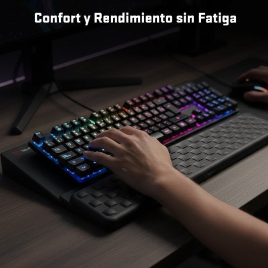 Tempest UltraSoft Tastatur-Handgelenkauflage, Schwarz