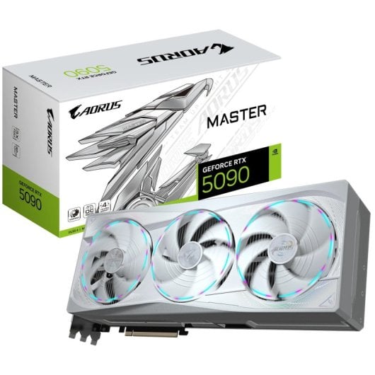 Carte graphique Gigabyte GeForce RTX 5090 AORUS MASTER ICE 32 Go GDDR7 Reflex 2 RTX AI DLSS4
