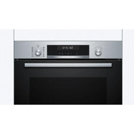 Horno Multifunción Bosch Serie 6 HBG578ES3 Pirolítico 71L 60cm 3D Hotair Acero Inoxidable Negro