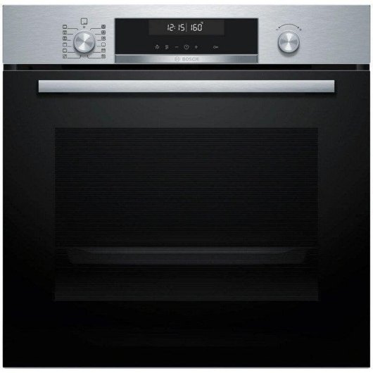 Horno Multifunción Bosch Serie 6 HBG578ES3 Pirolítico 71L 60cm 3D Hotair Acero Inoxidable Negro