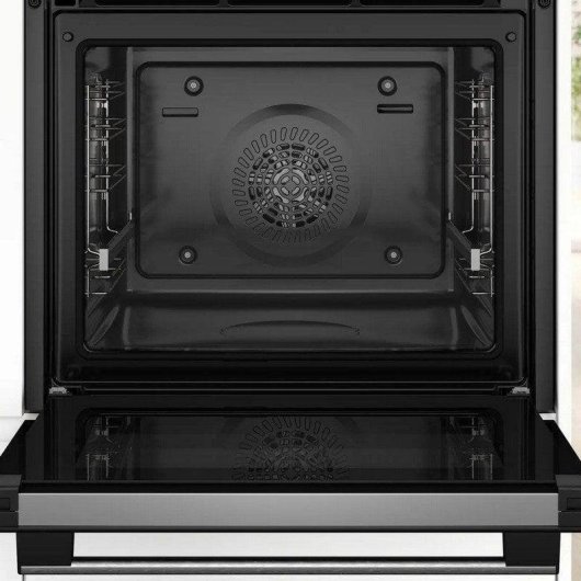 Horno Multifunción Bosch Serie 6 HBG578ES3 Pirolítico 71L 60cm 3D Hotair Acero Inoxidable Negro