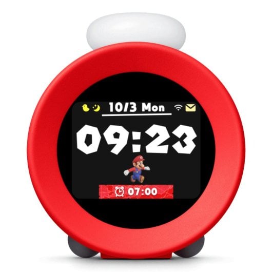 Nintendo Sound Clock: Digitaler Wecker 35 Alarme Offizielles Nintendo Rot