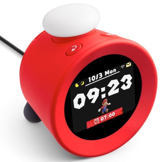 Nintendo Sound Clock: Digitaler Wecker 35 Alarme Offizielles Nintendo Rot