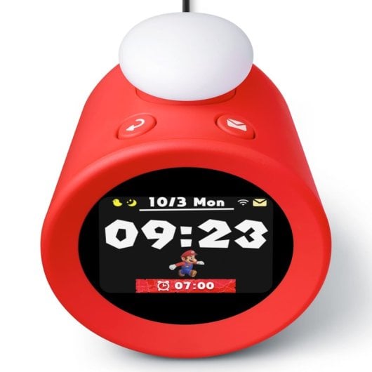 Nintendo Sound Clock: Digitaler Wecker 35 Alarme Offizielles Nintendo Rot