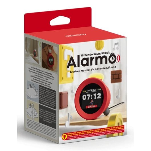 Nintendo Sound Clock: Digitaler Wecker 35 Alarme Offizielles Nintendo Rot