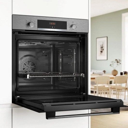 Horno Multifunción Bosch Serie 4 HBA514ES3 71L 60cm Hidrolítico A+ Grill Acero Inoxidable