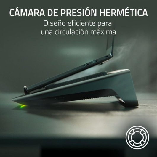Razer Laptop Cooling Pad Base Refrigeração Inteligente RGB x3 USB Preto para Portáteis de 14-18"
