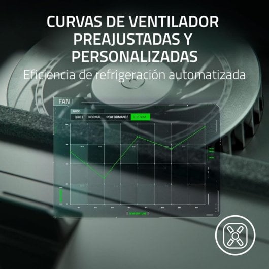 Razer Laptop Cooling Pad Base Refrigeração Inteligente RGB x3 USB Preto para Portáteis de 14-18"