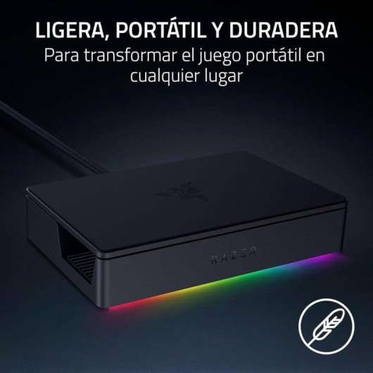 Estación dock Razer Handheld Dock Chroma 6 en 1 RGB USB-C 100W HDMI Ethernet