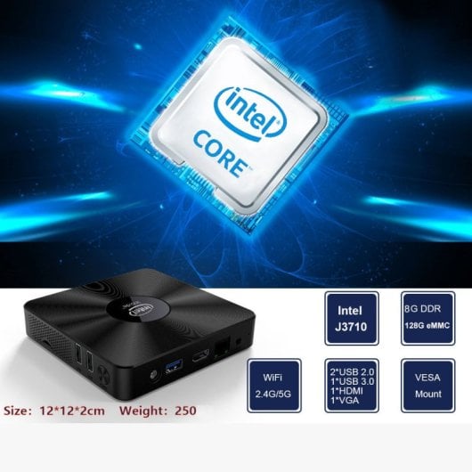 Withtech Mini Pc Intel J3710/8GB/128GB