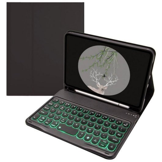 Royal Bailey TS006D Capa com Teclado Bluetooth Inglês QWERTY USA para iPad Mini 6 Preto