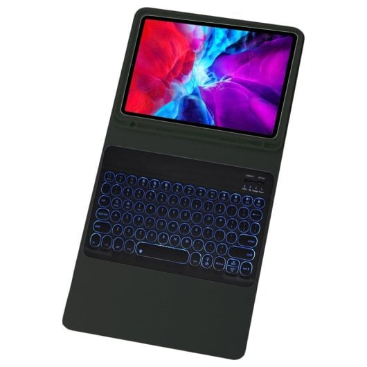 Royal Bailey YM97D Capa com Teclado Bluetooth Inglês USA para iPad 2017-2018/Pro 9.7/Air2/Air Preto